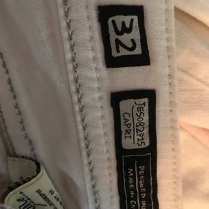 Miss Me white embellished Capri